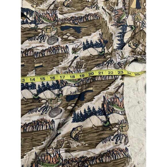 Big Dog Mens Button Down Hawaiian Shirt Medium Multicolor Short Sleeve Casual - Picture 3 of 6